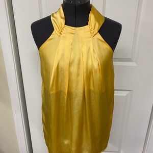 Elegant Yellow Halter Top